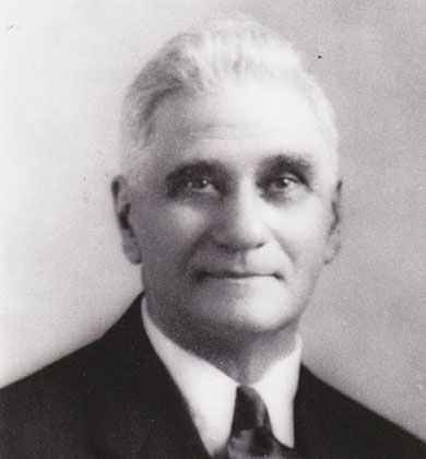 a black and white image of John G. Lake in his later years just before his death
